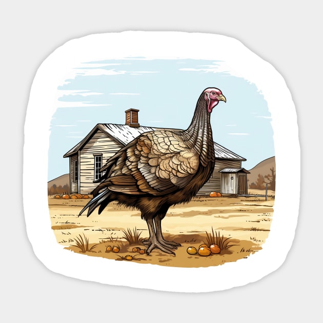 Farm Turkey Sticker by zooleisurelife